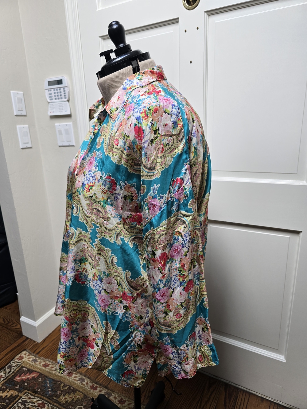 Johnny Was 2XL Multicolor Floral Paisley V-Neck Blouse - Picture 2 of 6